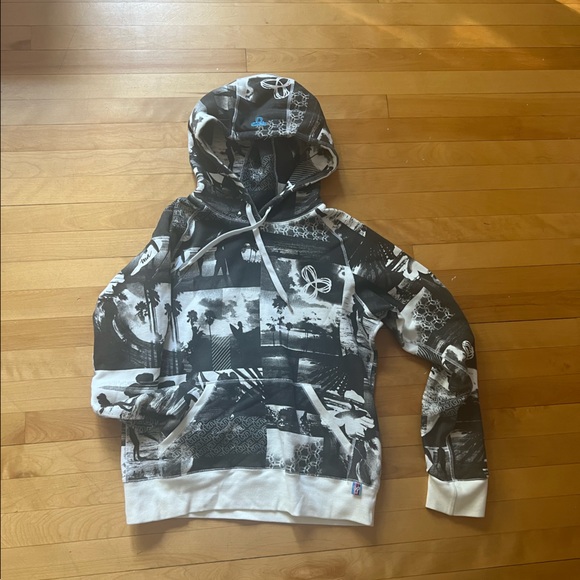 Aritzia Hooded Fleece Sweatshirt - Picture 1 of 3